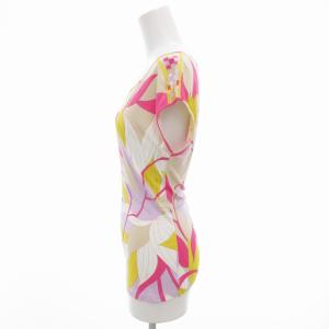 Emilio Pucci 美品 ノースリーブカットソー 花柄 総柄 38 マルチカラー /GV GY35