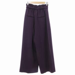 UNITED TOKYO UNITEDTOKYO 美品 ワイドパンツ スラックス ベルト付 タック センタープレス 1 紫 /JS GY35