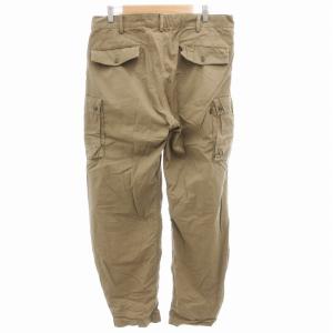 ALPHA INDUSTRIES INDUSTRIES カーゴ パンツ ストレート ニーパッチ 裾ジップ XL ベージュ系 /GV GY35