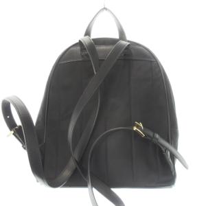 MICHAEL KORS リュックサック デイパック ナイロン レザー 革 ゴールド金具 ロゴ スタッズ 黒 ブラック /CK12