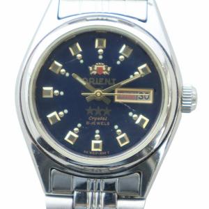 腕時計 ウォッチ 自動巻き 紺文字盤 カレンダー付き ロゴ シルバー色 NOIP-00 GY35 /MQ