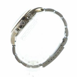 CITIZEN 腕時計 ウォッチ クォーツ クロノグラフ カレンダー付き 黄文字盤 シルバー色 0510-L16631