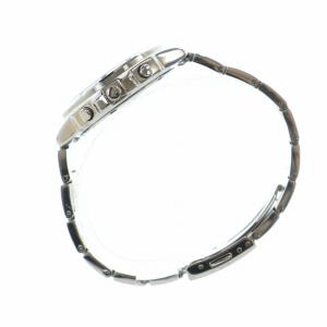 SEIKO ジャンク品 腕時計 ウォッチ クォーツ クロノグラフ 黒文字盤 カレンダー付き シルバー色 7T92-0CA0