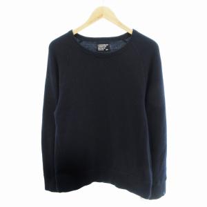 ニット セーター クルーネック 長袖 M 紺 ネイビー /HO 0426 GY35