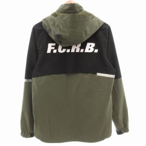 F.C.Real Bristol WARM UP JACKET ジャケット パーカー フード M カーキ FCRB-189000 GY12