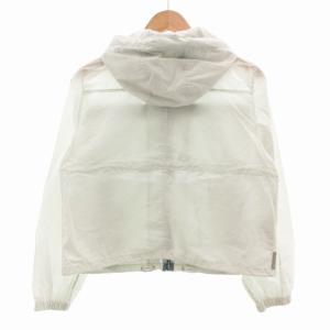 PRADA ジャケット フード リップストップ 短丈 ショート 42 L 水色 ライトブルー GY12 /TZ