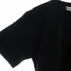 THE BLACK EYE PATCH ワコマリア WACKO MARIA クルーネックTシャツ カットソー 半袖 ロゴ 天国東京 M 黒 ブラック