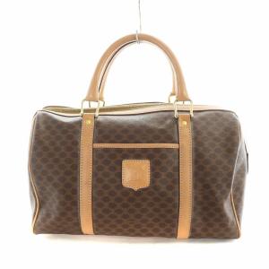 ヴィンテージ ミニボストン バッグ マカダム トリオンフ  ブラウン