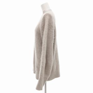 UNITED ARROWS ニット セーター 長袖 モックネック 起毛 フォックス カシミヤ混 ピンクベージュ /JS GY12