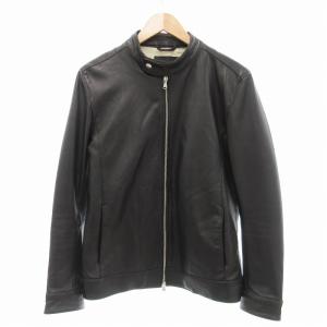 ライダースジャケット シングル ラムレザー M 黒 /JS GY12