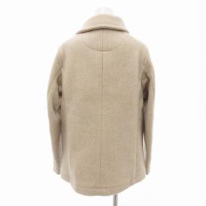 DANTON ウールモッサジャケット ハーフコート ミドル丈 ボタンアップ 34 ベージュ 19A-SL-001 /JS