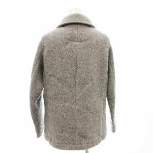 DANTON ウールモッサジャケット ハーフコート ボタンアップ 34 グレー 18A-SL-001 /JS GY12