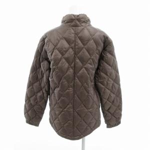 Columbia ダウンジャケット キルティング ジップアップ ロゴ 刺繍 L 茶 ブラウン 208PL5002 /HO