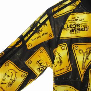 adidas Originals ジェレミースコット JEREMY SCOTT トラックジャケット ジャージ 総柄 S 黒 G76059