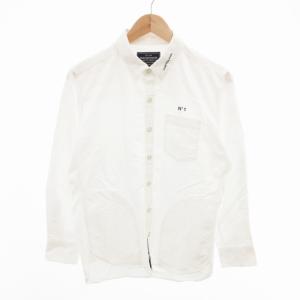 シャツ 刺繍 長袖 S 白 ホワイト /HO 0428 GY12 AA