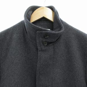 TAKEO KIKUCHI TK. タグ付き NOBILIAメルトンスタンドブルゾン コート ショート カシミア混 L グレー 170-57203