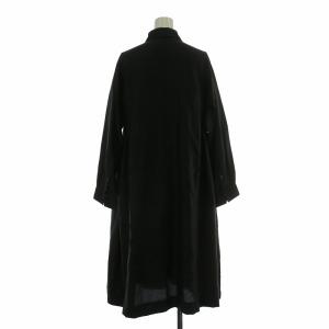 HOUSE OF LOTUS ワンピース 絹 シルク 長袖 ロング M 黒 ブラック /XZ GY19