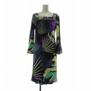 ワンピース シルク 38 マルチカラー
