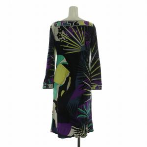 Emilio Pucci ワンピース シルク 38 マルチカラー