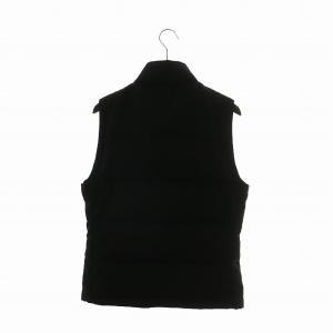 BURBERRY BLACK LABEL ダウンベスト アウター 中綿 ハイネック ジップアップ 裏地チェック柄 M 黒 ブラック /XZ GY19