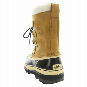SOREL CARIBOU カリブーウォータープルーフ スノーブーツ 防水 レザー 26cm 茶 ブラウン 黒 ブラック
