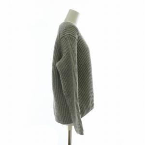 Acne Studios ニット セーター ウール 長袖 Vネック XS グレー /XZ GY19