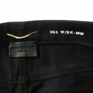 SAINT LAURENT PARIS デニムパンツ ジーンズ スキニー ストレッチ 25 S 黒 ブラック 537798 YF869 /MW