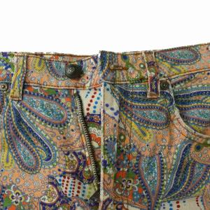 ETRO デニムパンツ ジーンズ フレア ペイズリー柄 総柄 ジップフライ 26 M マルチカラー /XZ GY19
