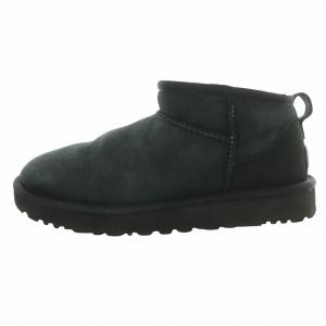 UGG australia クラシックウルトラミニ ムートンブーツ ショートブーツ 箱付き 25cm 黒 ブラック 1116109
