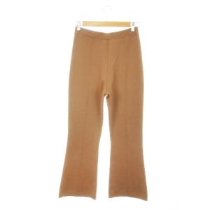 Theory パンツ ニット フレア ウエストゴム センターシーム ストレッチ S 茶 ブラウン /MN18 GY19