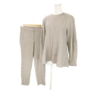 22AW New Saxony Seine サキソニー セットアップ ヘムライン ブラウス 長袖 テーパード
