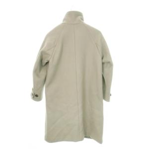 green label relaxing メルトン スタンドカラー コート ロング 36 S グレージュ 3625-199-2049 /MN17