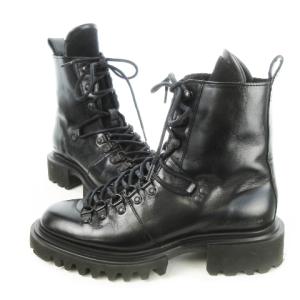 ALLSAINTS FAYE レザー アンクル ブーツ レースアップ 36 23.0cm 黒 ブラック /CK19 GY19