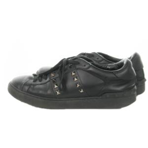 ROCKSTUD UNTITLED スニーカー シューズ ローカット レースアップ レザー スタッズ ロゴ