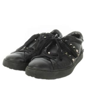 VALENTINO ROCKSTUD UNTITLED スニーカー シューズ ローカット レースアップ レザー スタッズ ロゴ
