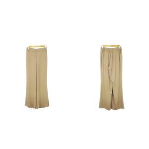 Theory 20SS POWDER CREPE パウダークレープ セットアップ 上下 ブラウス 半袖 フレア ワイドパンツ