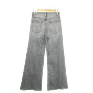 MOTHER デニムパンツ ジーンズ ワイド フレア ストレッチ ボタンフライ ウォッシュ加工 27 グレー /AO21