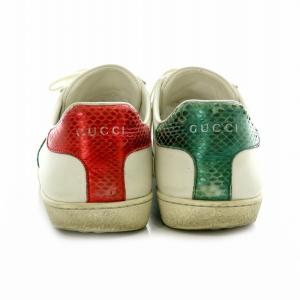GUCCI エース エンブロイダリー Ece Embroidered  スニーカー ローカット ビー刺繍 37 1/2