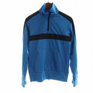 ハーフジップ トラックトップ ジャケット ジャージ 長袖 S 青 ブルー FJ0290 GY19 /MQ