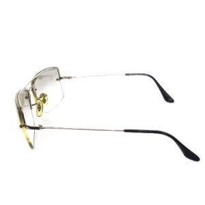 Ray-Ban サングラス 眼鏡 メタルフレーム ハーフリム スクエア グラデーションレンズ シルバーカラー ブラウンカラーレンズ