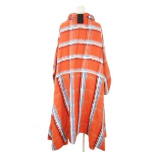 N.HOOLYWOOD エヌハリ ガウン コート チェック 38 M オレンジ /MN1 GY19