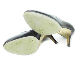 Sergio Rossi Scarpe Donna Pump パンプス ハイヒール ラウンドトゥ レザー 革 36 23.0cm