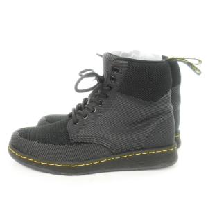 Dr.Martens RIGAL KNIT レースアップショートブーツ 軽量 ステッチ 大きいサイズ 38 25cm 黒 ブラック
