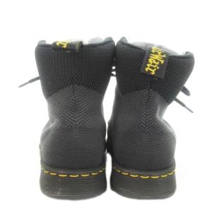 Dr.Martens RIGAL KNIT レースアップショートブーツ 軽量 ステッチ 大きいサイズ 38 25cm 黒 ブラック