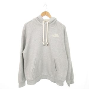 プルパーカー スウェット 長袖 ロゴ 刺繍 アウトドア オーバーサイズ M グレー /MN20 GY19