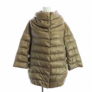 ダウンジャケット 長袖 ミドル ジップアップ 40 S 茶 ブラウン 21389-DP-12017-2000