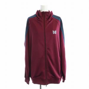 トラックジャケット ジャージ 長袖 ジップアップ ライン ロゴ L 赤 レッド FK192 GY01 /MQ