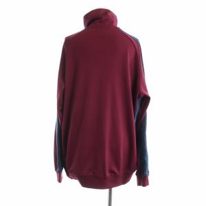 Needles トラックジャケット ジャージ 長袖 ジップアップ ライン ロゴ L 赤 レッド FK192 GY01 /MQ
