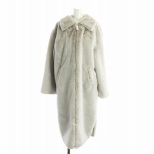 ウィメンズ ビッグスウォッシュ ロング フェイクファー コート S グレー DQ6839-012