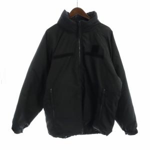ダウンジャケット 長袖 ジップアップ ミドル 総裏地 ロゴ L 黒 ブラック GY01 /MQ